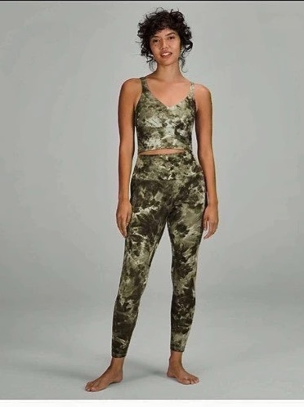 lululemon Align High-Rise Pant with Pockets 25" Diamond-Dye Leggings Sage Olive